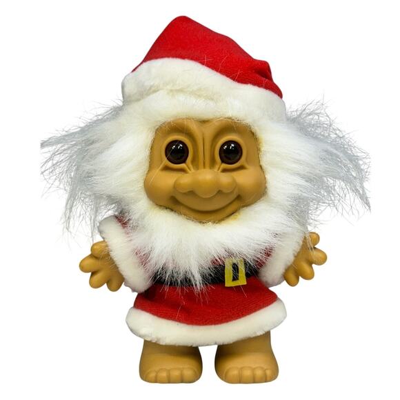 Russ Other - Large 8" Christmas RUSS TROLL Doll Holiday Santa Claus Smiley Vintage